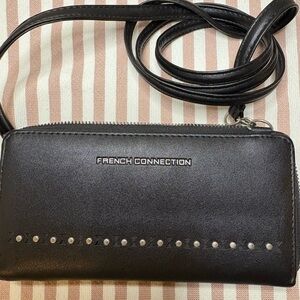 French Connection Studded Black Crossbody Bag